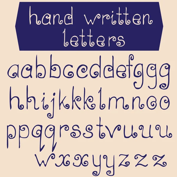 El harfleri yazılı. İngilizce alfabe. vektör set. — Stok Vektör