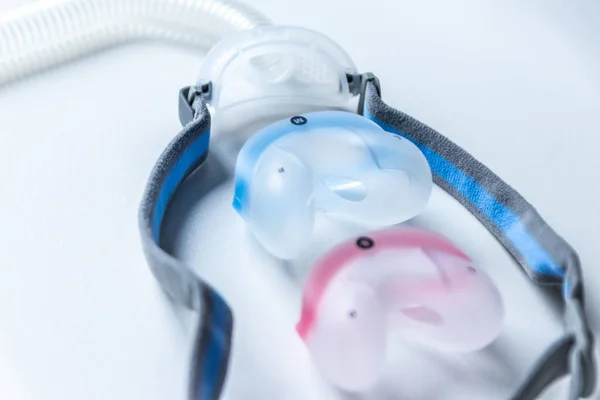 Máscara Cpap Contra Apneia Obstrutiva Sono Ajuda Pacientes Respirador Máscara — Fotografia de Stock