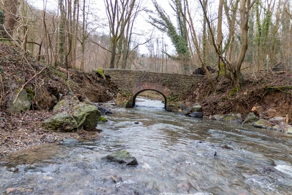 Sel baskını sonrası nehir deresi bir köprüyü yıktı. Su, doğanın gücünü ve tehlikeli hava şartlarına, fırtınalara, kasırgalara, kasırgalara ve kasırgalara karşı sigorta ihtiyacını gösteriyor.