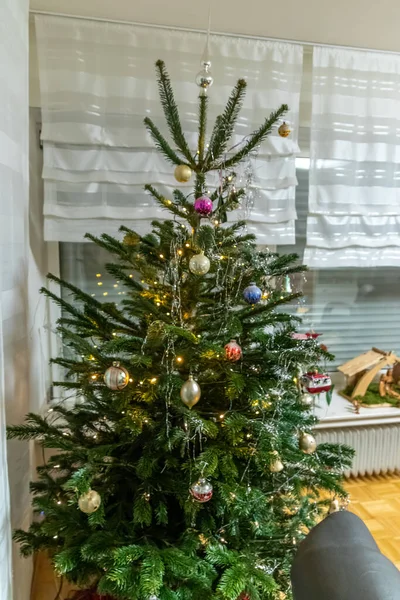 Christmas Tree Balls Home — Stock Photo, Image