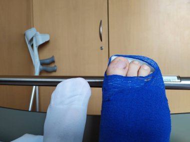 Hastanenin yaralı bacağı