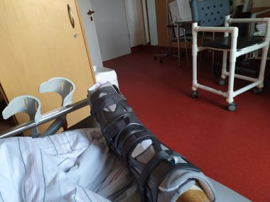 Hastanenin yaralı bacağı