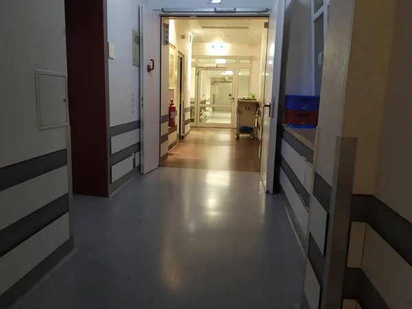 Interior Empty Corridor Hospital — Stock Photo, Image