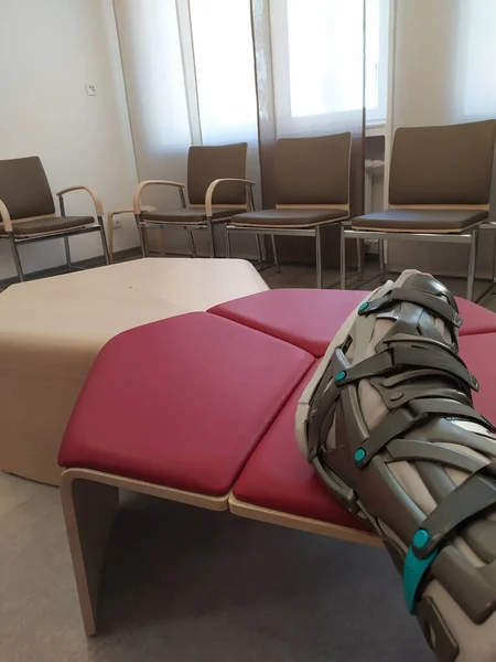 Injured Leg Patient Hospital — Stock Photo, Image