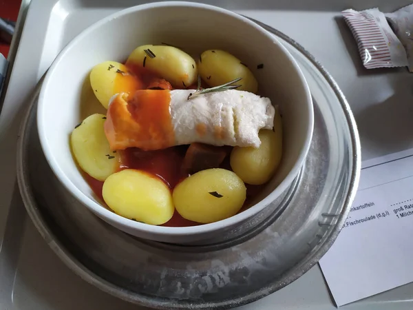 Almuerzo Típico Bandeja Clínica — Foto de Stock