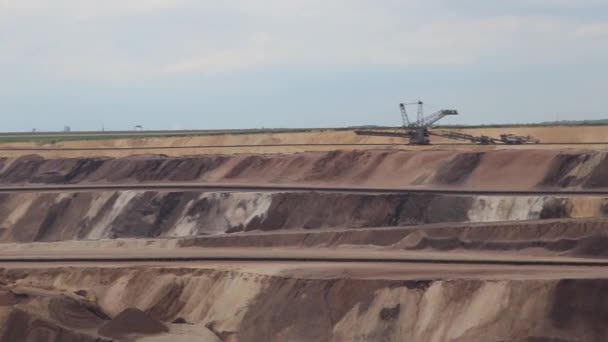 Neuss Germany 2022 Garzweiler Brown Coal Open Pit Mine Ignite — Video Stock