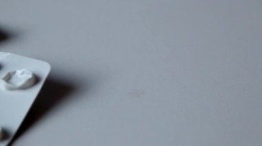 Many empty pill packages blisters of drug addicted people and drug abusing people as pharmaceutical painkiller and medical therapy overdose treatment for medical addicted people and dangerous overdose