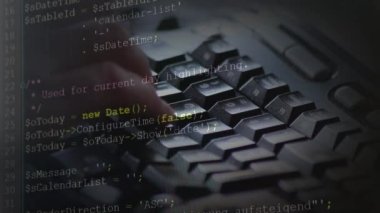 Web geliştiricisi ve php geliştiricisi tarafından ekrana PHP-kod yazılması güvenli nesne programlama dilinde modern uygulamalar için kaynak kodlu ve sunucu betiklerine sahip bilgisayar ekranını gösterir