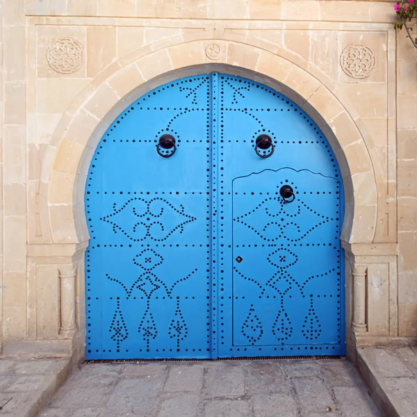 Porte bleue — Photo