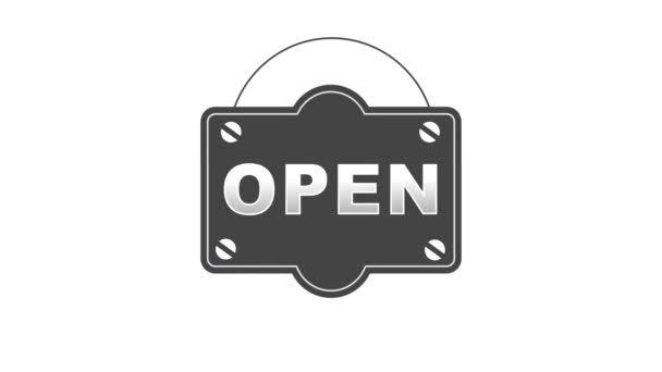 텍스트 디자인 애니메이션 Open Black — 비디오