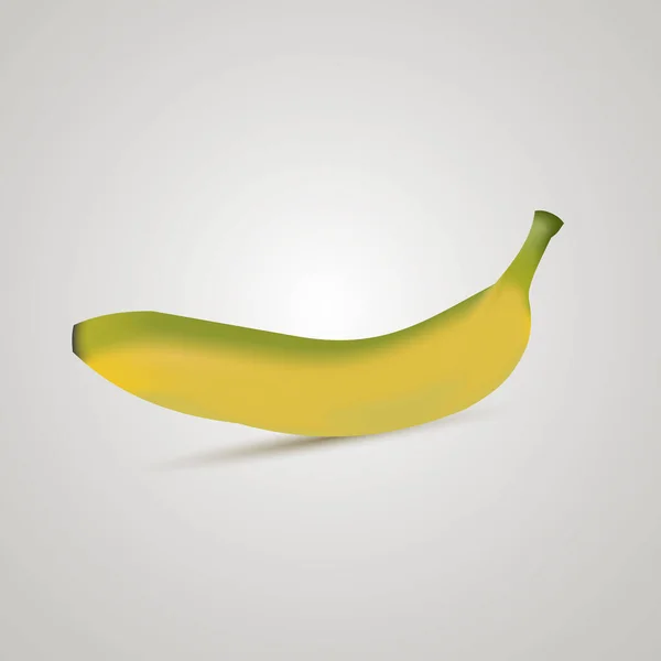 Vector Ilustración Plátano Fresco Diseñado Como Real — Vector de stock