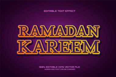  Ramazan Kareem lüks bir metin efekti