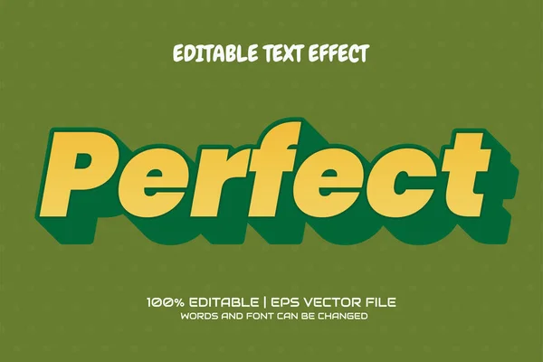 Ідеальний Редагований Текстовий Ефект — стоковий вектор