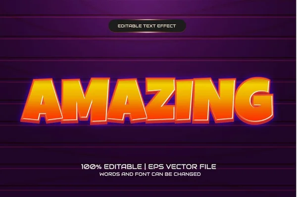 Amazing Editable Text Effect — Stock Vector