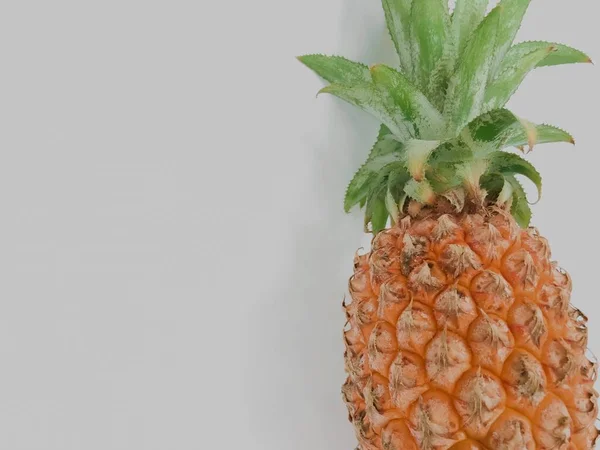 Ananas Fotografie Bílým Pozadím — Stock fotografie