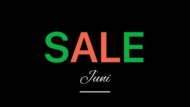 March Sale Flat Style Sticker Banner Colorful Label Popup Promotional — 비디오