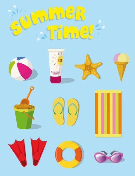 SUMMER STUFF — Stock Vector