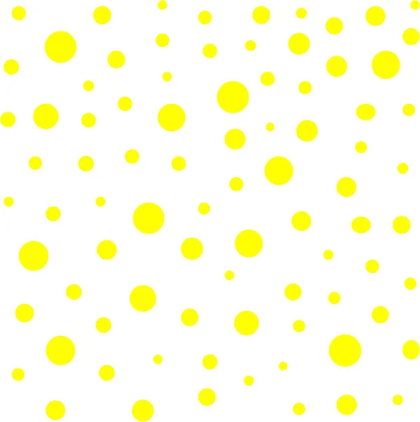 Seamless pattern with yellow circles of different sizes.