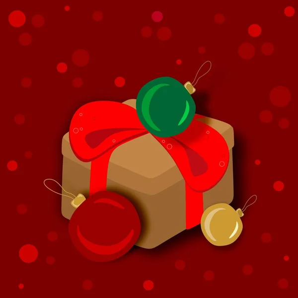 Navidad Regalos Año Nuevo Rama Abeto Cajas Calcetines Chimenea Juguetes — Vector de stock