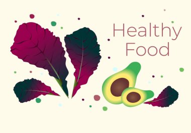 Doğal sebzeler, hardal ve avokado. Sebze bahçesi ve çevre dostluğu. Çiftlik. Vejetaryenlik.