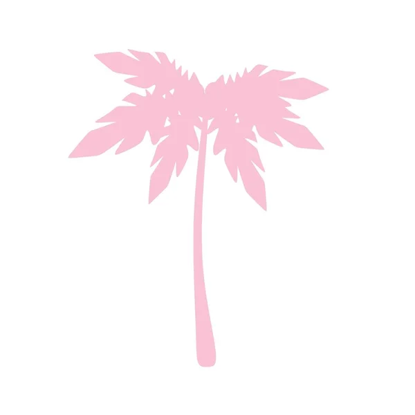 Tropische Palmbomen Het Eiland Van Gelukzaligheid Tropisch Paradijs Palmbomen Hoog — Stockvector