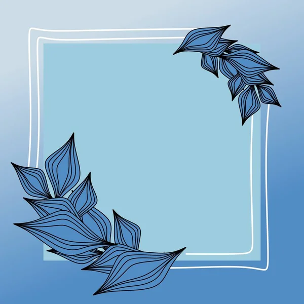 Çiçeksel Süslemeli Metin Çerçevesi Güzel Çerçeveler Tasarımlarınız Için Şablonlar Gri — Stok fotoğraf