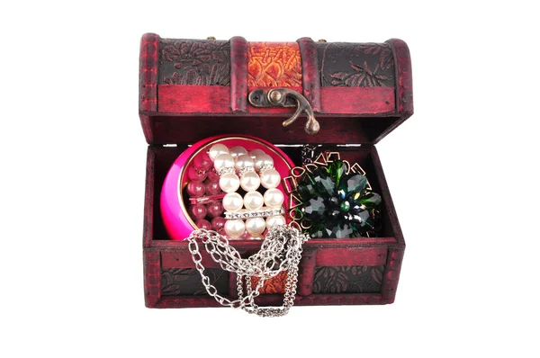 Jewelry box isolated on white backg — Stock Photo, Image