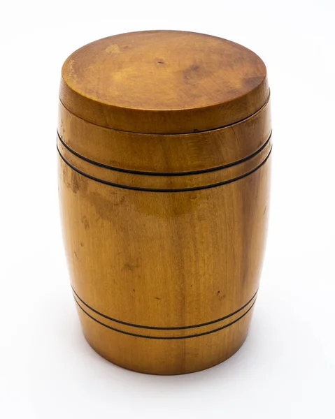 Wooden Barrel Isolated White Background — Stock Photo, Image