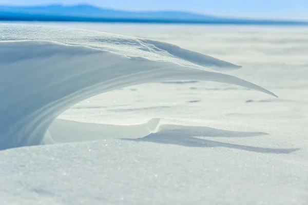 Snow frozen wave — Stock Photo, Image