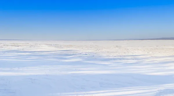 白色的雪沙漠 — 图库照片
