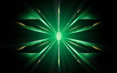 Simgelerde kullanılmak üzere siyah zemin üzerinde çeşitli şekillerde ve gölgelerde, dijital tasarım ve grafikler için işaretler oluşturulmuş bir bilgisayarın soyut çizimi.