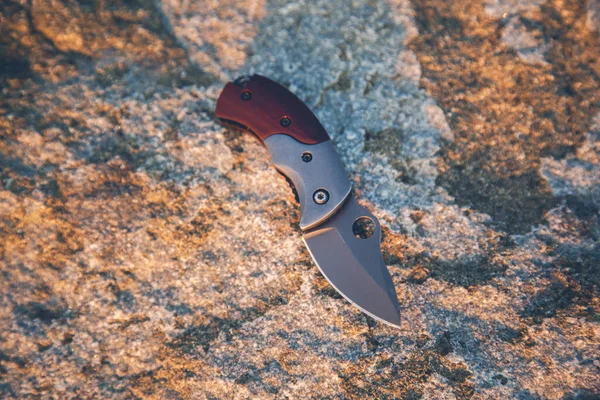 Pocket Knife Stone — Stock Photo, Image