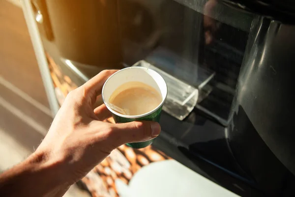 Handpapper Kaffe Naturen — Stockfoto