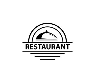 Restoran logosu tasarım vektör şablonu, yaratıcı logo logosu