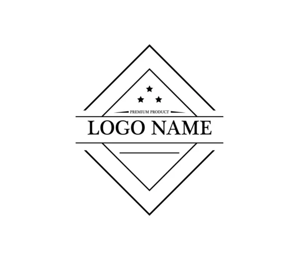 Modelo Design Logotipo Vetorial Marca Logotipo Criativo — Fotografia de Stock