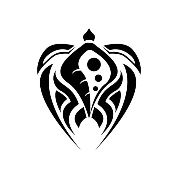 Želví Vektorové Tetování Logo Kreativní Moderní Logo — Stock fotografie