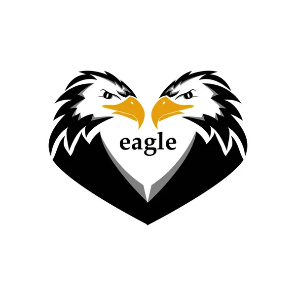 logo of two eagle heads forming a heart