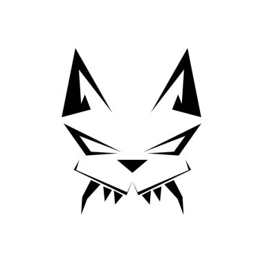 kedi logosu, baş logo, yaratıcı modern logo, logo ilhamı