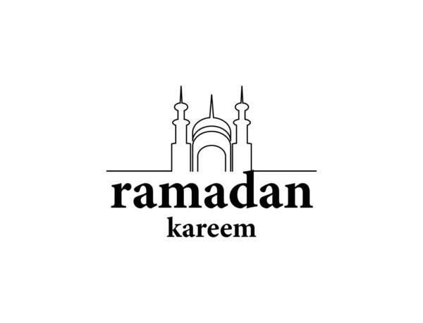 Ramadan Logo Vettoriale Design Creativo — Foto Stock