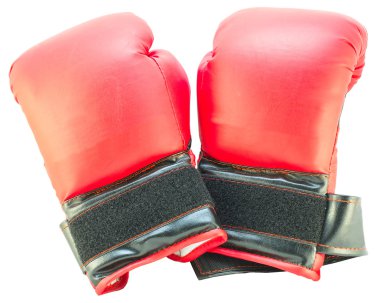 izole kırmızı Boks eldiveni