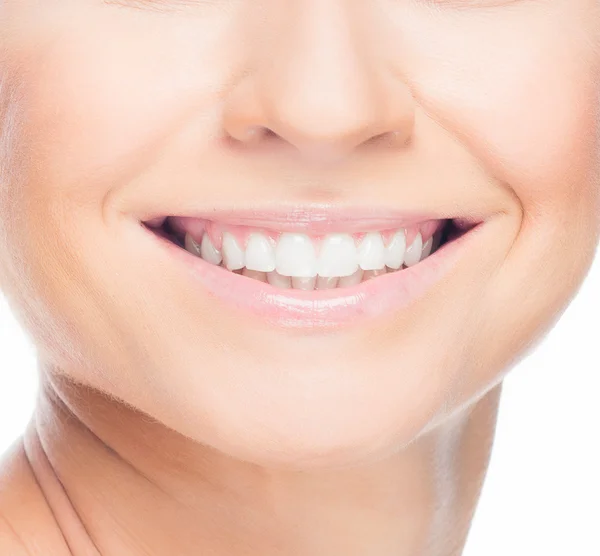 White-toothed smile — Stock Photo, Image