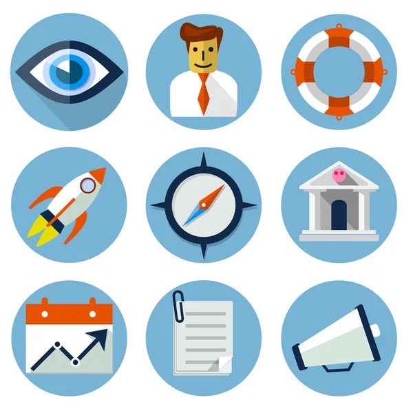 Web ve mobil uygulamalar için düz simgeler