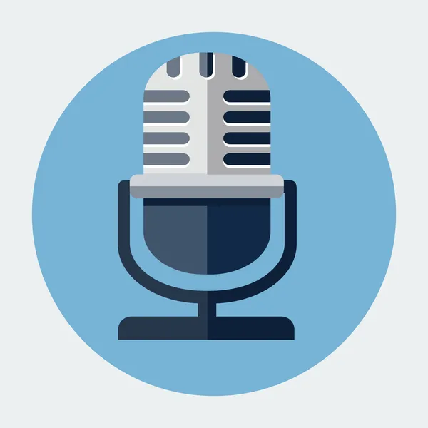 vektör mikrofon simgesi