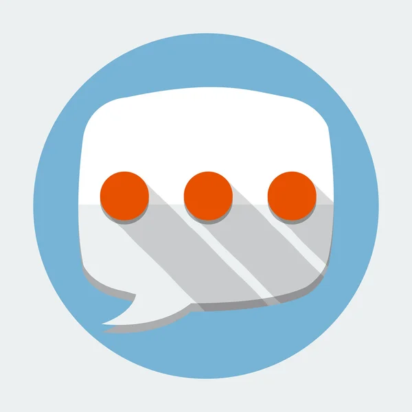 Nachrichtenblase Chat-Symbol — Stockvektor