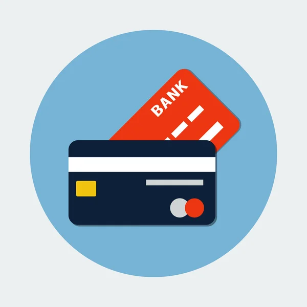 Pictogram van de creditcard van de Bank — Stockvector