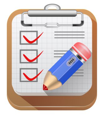 Liste Simgesini Kontrol Et