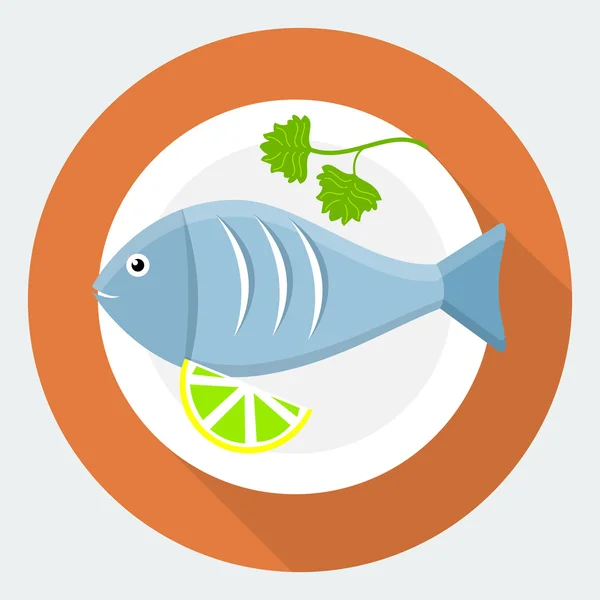 plaka üzerinde balık