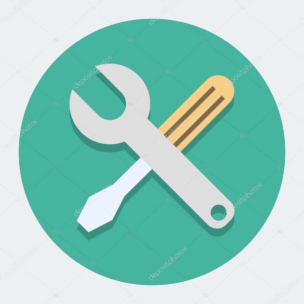 Screwdriver And Wrench,Settings Icon