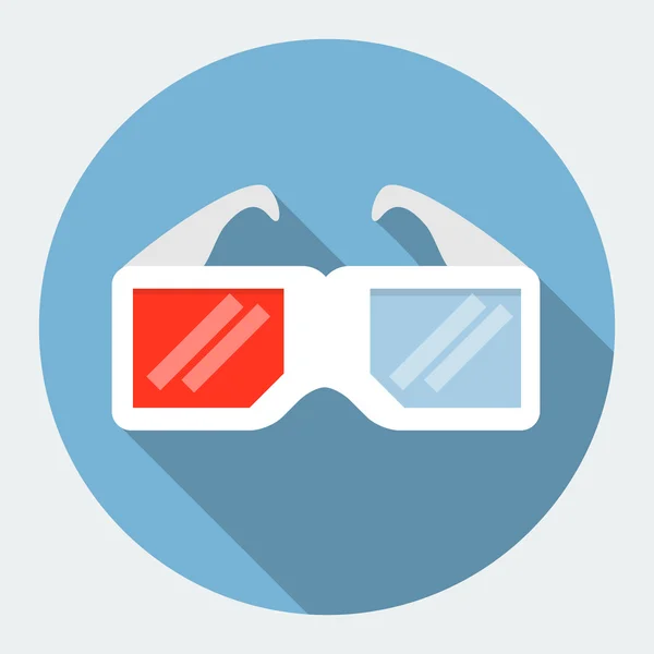 Icono de gafas Vector 3D — Vector de stock