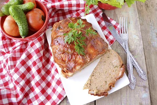 American meat loaf — Stock Photo, Image